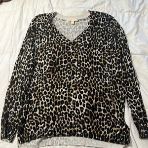 Michael Kors sweater, leopard print, size XL